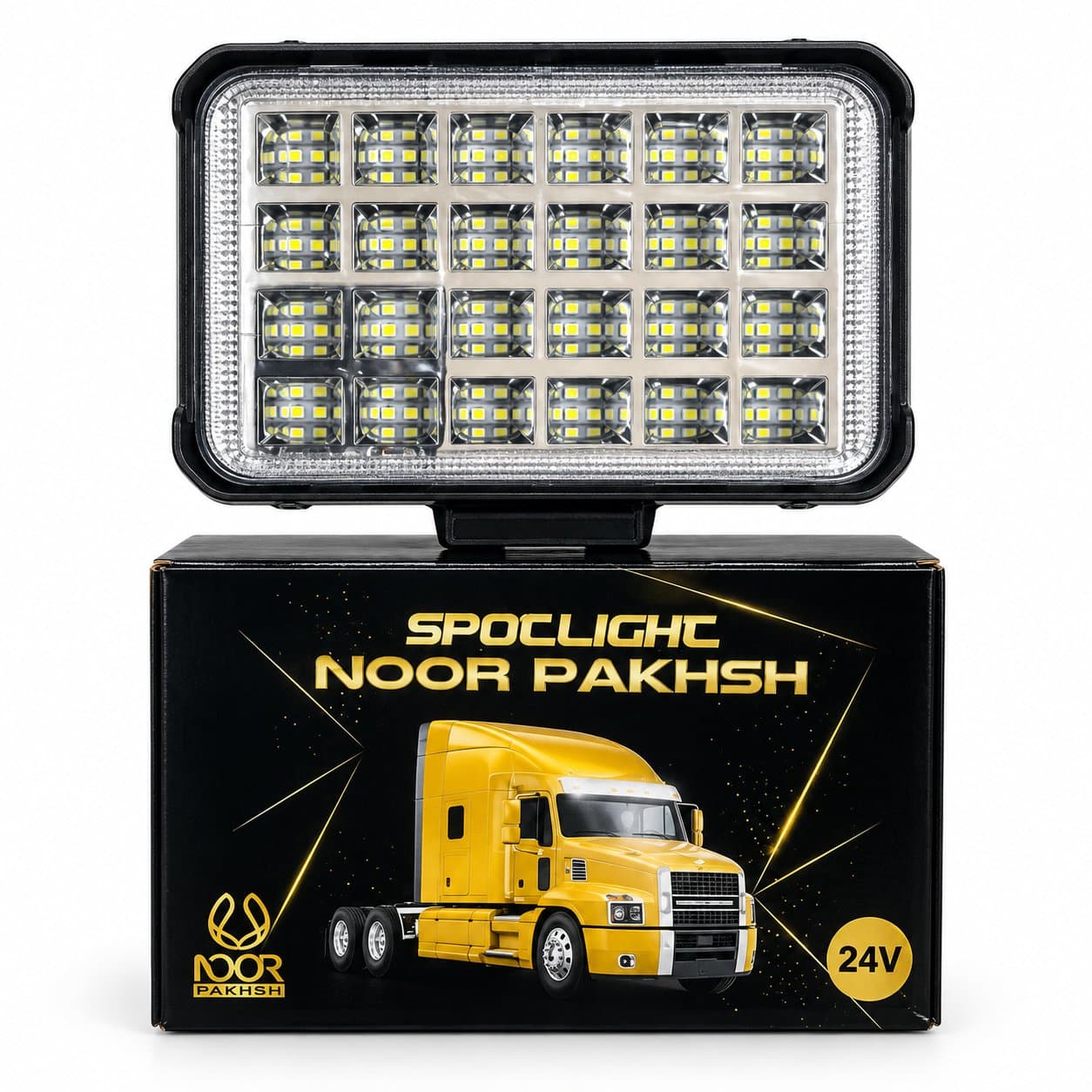 پرژکتور 48smd جعبه مشکی (مستطیل متوسط)