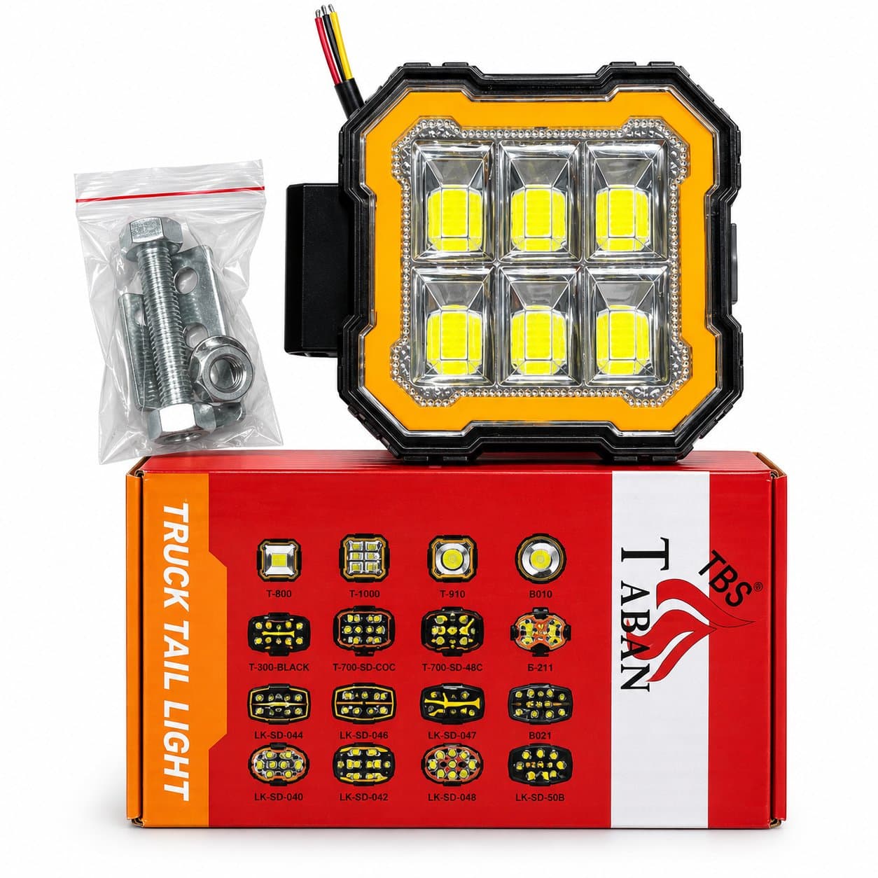 پرژکتور 6smd دور نئون جعبه قرمز