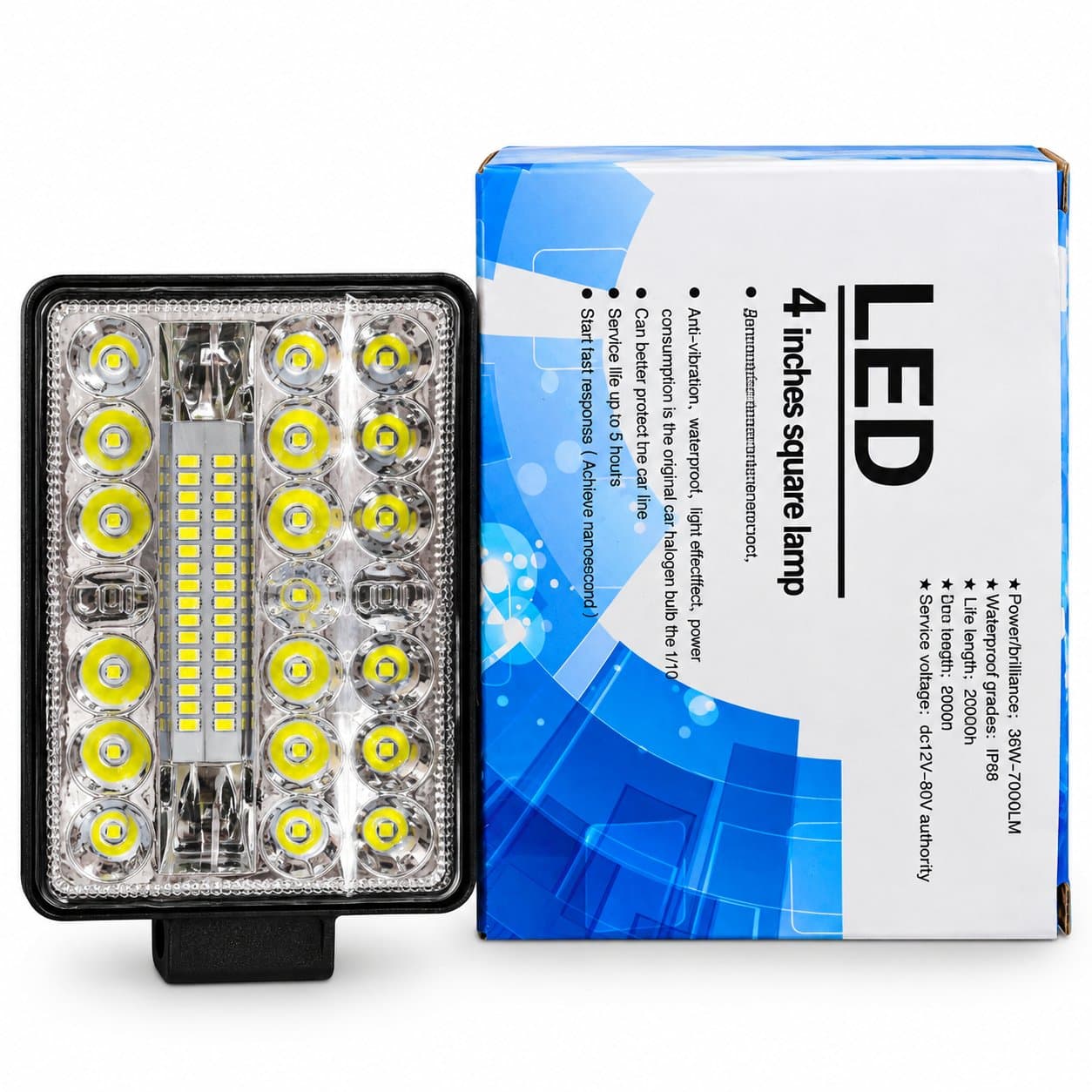 پرژکتور 21smd دوحالته چهارگوش